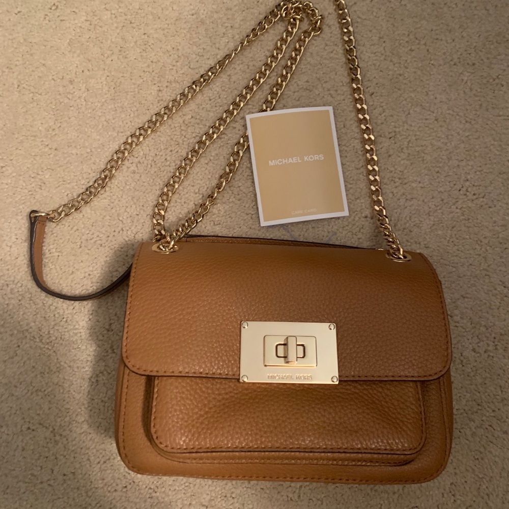 Michael Kors Cross Body bag brown leather